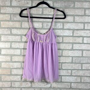 Victorias Secret Lilac Sheer Short Slip- Size S